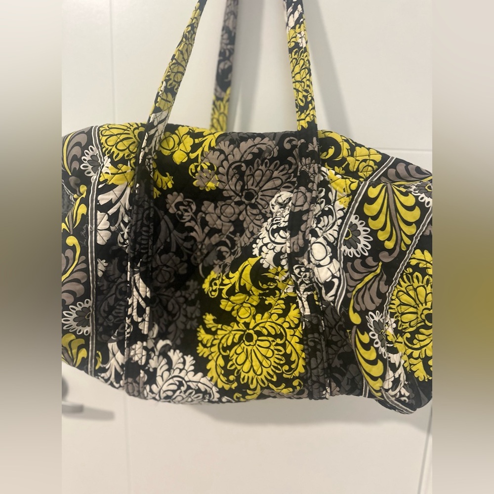 Vera Bradley Duffle Shoulder Tote Gym Travel Overnight Bag - Picture 2 of 5